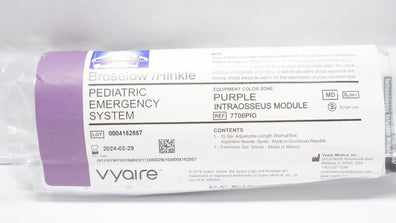 Vyaire 7700PIO Pediatric Emergency System Purple, Intraosseus Module (x)
